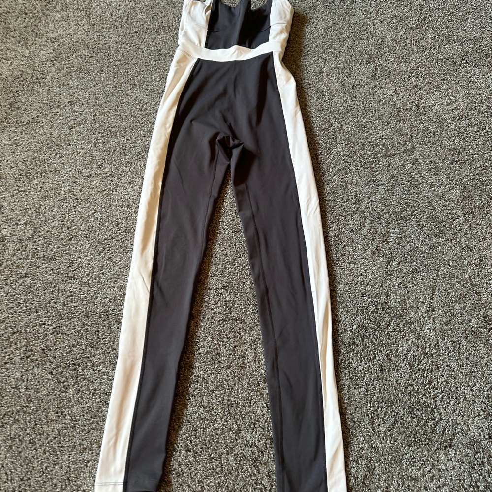 Chic Black and White Jumpsuit